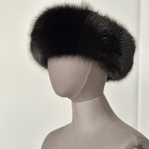 Vintage Fur Winter Pillbox Hat